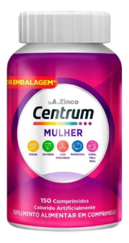 Suplemento Vitamínico-mineral Centrum Mulher 150 Comprimidos