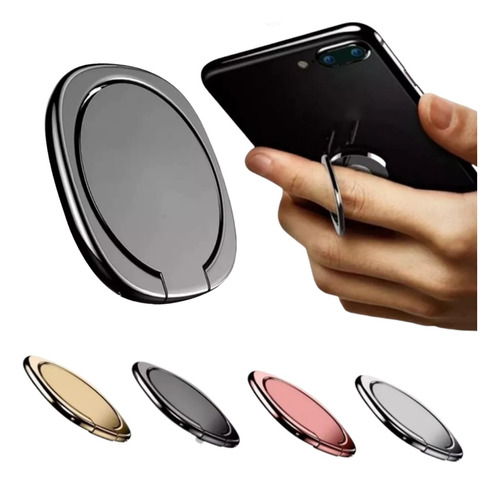 Anillo Holder Sujetador Para Celular Metal 360° Soporte 1pz