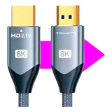 Cabo Hdmi 8k 2.1 Ultra Hd Ps5 Xbox Blu-ray Projetor 3 Metros