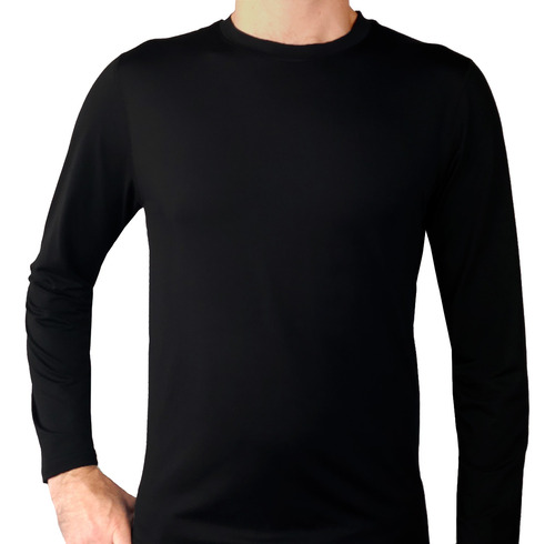 Camiseta Sport Primera Capa Negro Tais