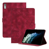 Funda Roja Grabada Para Lenovo Tab M10 5g 10.6 2023