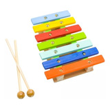 Xilofone Lira Musical Infantil Mdf Montessori Colorido