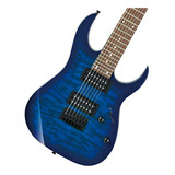 Guitarra Eléctrica Ibanez Grg7221qatbb 7 Cuerdas, Azul Trans