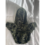 Buzo Hoodie Ropa De Perro Zebra Verde Talles Varios