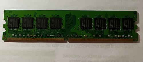 Memoria Ram Valueram Color Verde 1gb Kingston Kvr667d2n5/1g