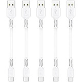 Cable Usb C Corto De 4 Pulgadas Paquete De 5 Cables Usb A