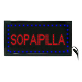 Letreros Led Luminoso Sopaipilla 48x25cm 