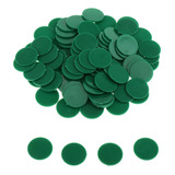 25mm Moneda De Plástico Chips Bingo Distintivas Verde