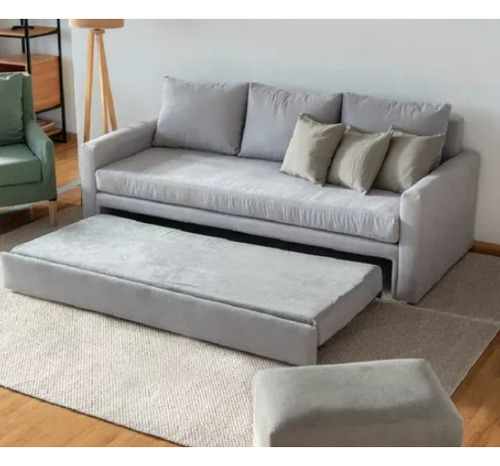 Sofa Sillon Divan Cama Clasico 3 Cuerpos Colchon Incluido 