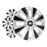 Juego 4 Tapones De Rin 14 Pulgadas Abs Tipo Vw Gol Bicolor