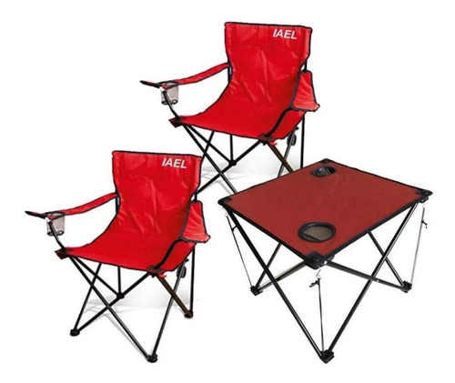 Silla Director Camping + Mesa De Tela Plegable