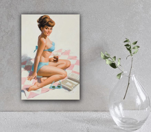 Cuadro Decorativo Pin-up Arte Vintage Clásica 1 Pieza - 23