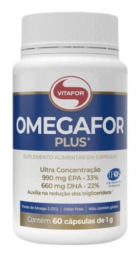 Omegafor Plus Vitafor 990mg Epa 660mg Dha 60 Cáps Celo Ifos