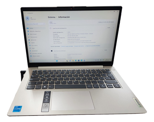 Laptop Lenovo Ideapad 3, Ssd 256 Gb, Ram 8 B, Core I3, 14 
