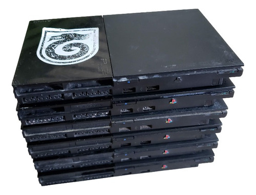 Lote Com 6 Playstation 2 Slim Todos Com Matrix E Pronto Pra Colocar Opl.  O Leitor Não Leu!!!  H1