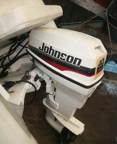 Motor Johnson 40hp Con Semirrígido Completo Y Trailer