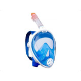 Mascara Snorkel Equipo Buceo Antiparra Full Face Para Go Pro Color Azul S/m