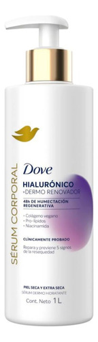 Jabon Serum Corporal Dove Acido Hialuronico 1l Dermo Renovad