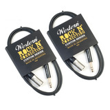 2 Cables P/monitor Xlr M A Plug Trs. 3mts (western)