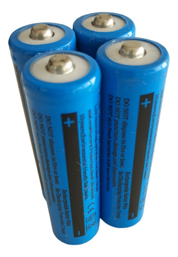 Kit 4 Bateria Sd18650 Li-ion 9900mh 4.2v Lanterna Tática Led