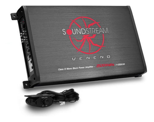 Amplificador Clase D Monoblock 2500w Max Veneno Soundstream