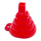 Funil Retratil Em Silicone Vermelho 6x8x7cm - 22g - Unyhome