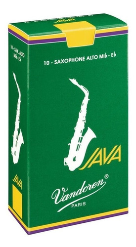 Kit 3 Palheta Vandoren Java Verde Sax Alto 1,5 / 2 / 2,5 / 3