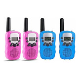 4pcs Walkie Talkie Rádio Alcance Infantil, Brinquedos De 2 P