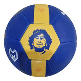 Pelota De Futbol Ch1 Dm10 Maradona Mrd2100 Boca Juniors Color Azul Y Amarillo