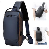 Bolsa Transversal Shoulder Bag De Ombro Carregamento Usb 