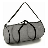 Champion Sports Mesh Duffle Bag With Zipper And Adjustable Color Negro