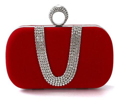 Bolso De Noche Fiesta Con Diamantes De Imitación Para Mujer