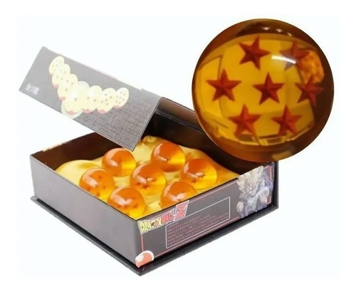 7 Esferas Dragon Ball Caja Exhibidor Goku De 4.5cm