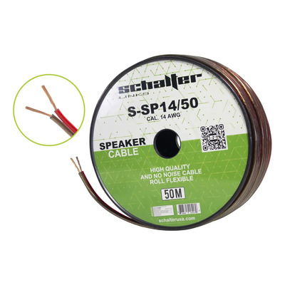 Cable Speaker Bocina Polarizado Calibre 14 50 Mts Msi | Meses sin interés