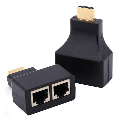 Extensor Alargue Hdmi Por Utp 30mts Pasivo Rj45 Audio Video