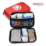 Kit De Emergencia De 184 Piezas De Primeros Auxilios Con Caj