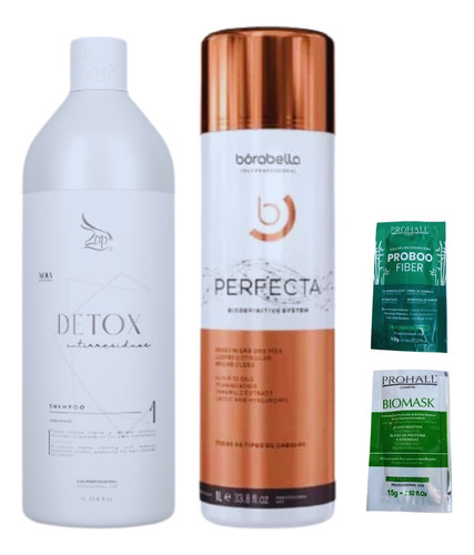 Borabella Perfecta Progressiva 1l + Shampoo Detox Zap 1l