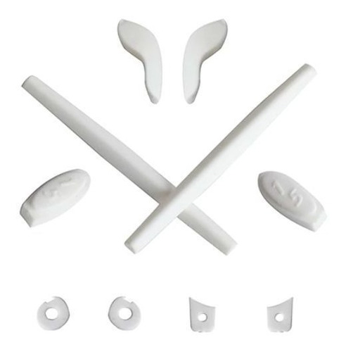 Kit De Borrachas Para Óculos Oakley Juliet - Branco