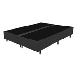 Base Box Casal Bipartida Universal Preta 25x188x138