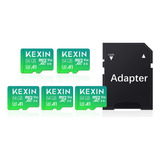 Kexin Tarjeta Micro Sd De 64 Gb, Paquete De 5 Tarjetas De Me