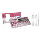 Set Juego De Cubiertos Laguna Tramontina X24 Pzs Acero Inox