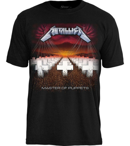 Camiseta Stamp Rockwear Oficial Metallica Master Of Puppets