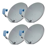 5 Antenas 60 Cm Lnb Dual X 5 Unidades 