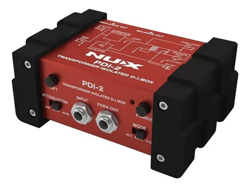 Nux Pdi2 Transformador Aislado Interface De Audio Prm