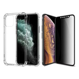 Capa Para iPhone 11 Pro Max + Pelicula Fosca Privacidade