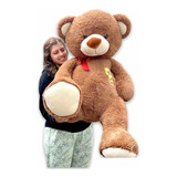 Oso De Peluche Gigante 1,50 Perfumado + 3 Globos + Moño