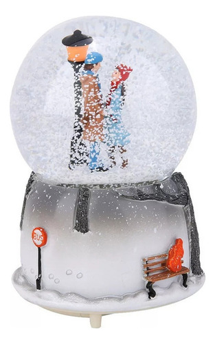 Xiaery Globo De Nieve Musical Colorido, Bola Musical Caja