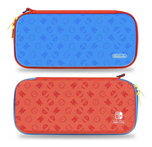 Estuche Para Nintendo Switch/oled De Diseño Azul/rojo
