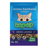 Arena Sanitaria Ecológica Top-k9 2 Kg Aroma Lavanda