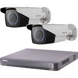 Kit Seguridad Hikvision Dvr 4 + 2 Camaras 1080p Varifocal